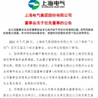 上海电气集团股份有限公司 董事会关于任免董事的公告